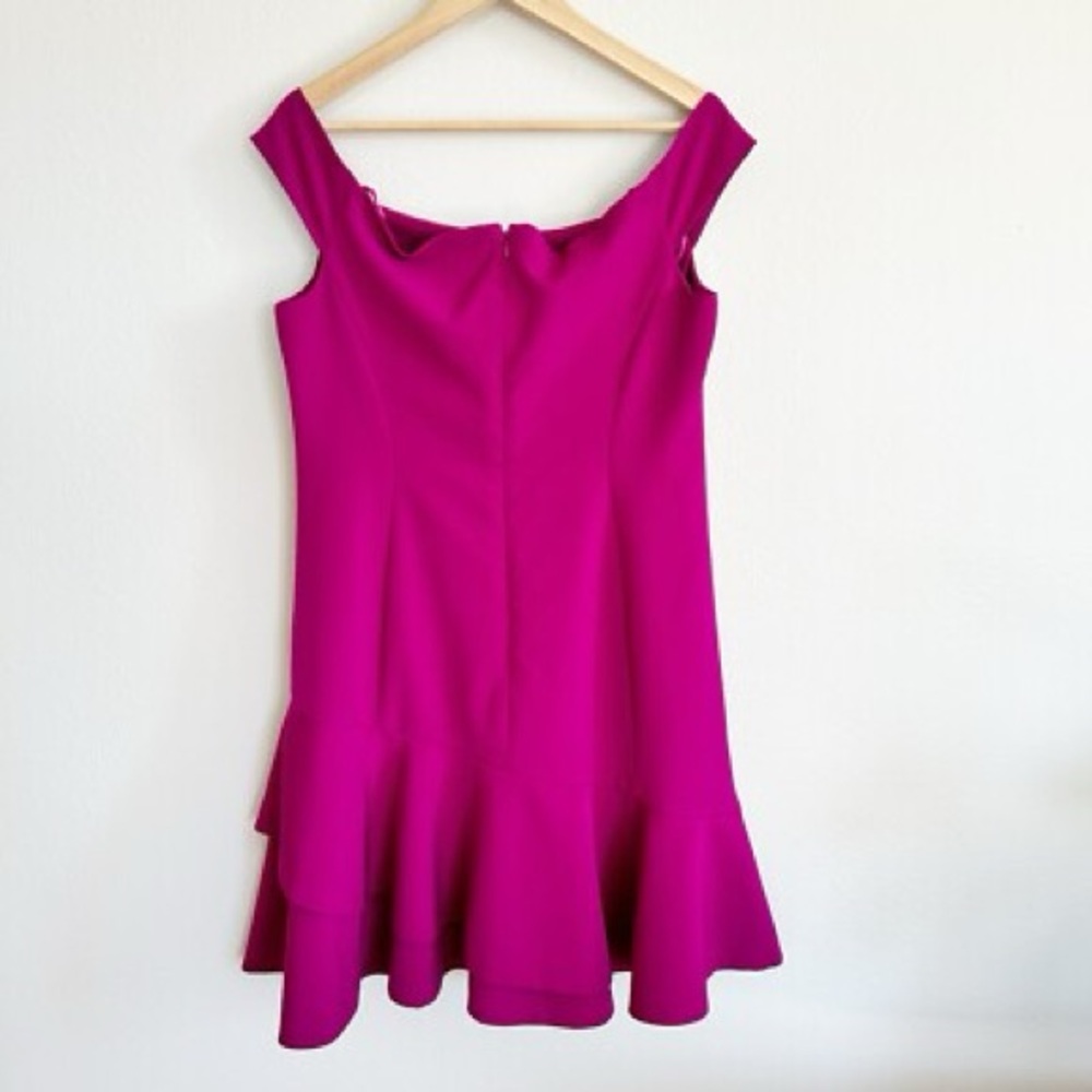 Eliza J Fuchsia Zip-Up Dress